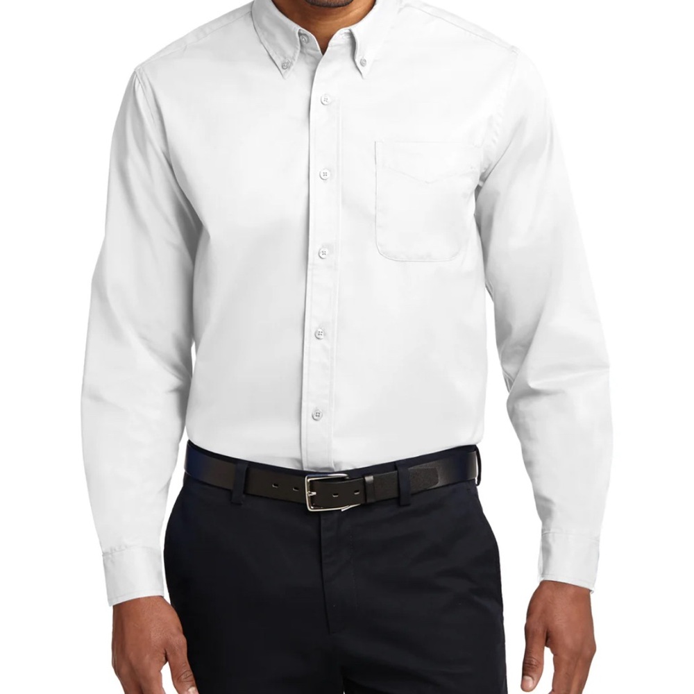 Aeropostale men White Dress Shirt Classic Long-Sleeve SZ 3XL